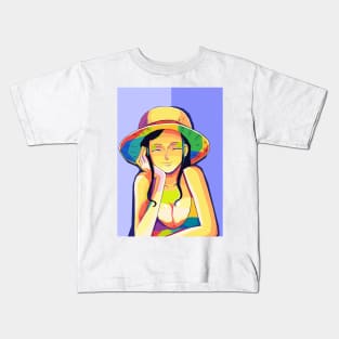 Nico Robin Wpap Pop Art Kids T-Shirt